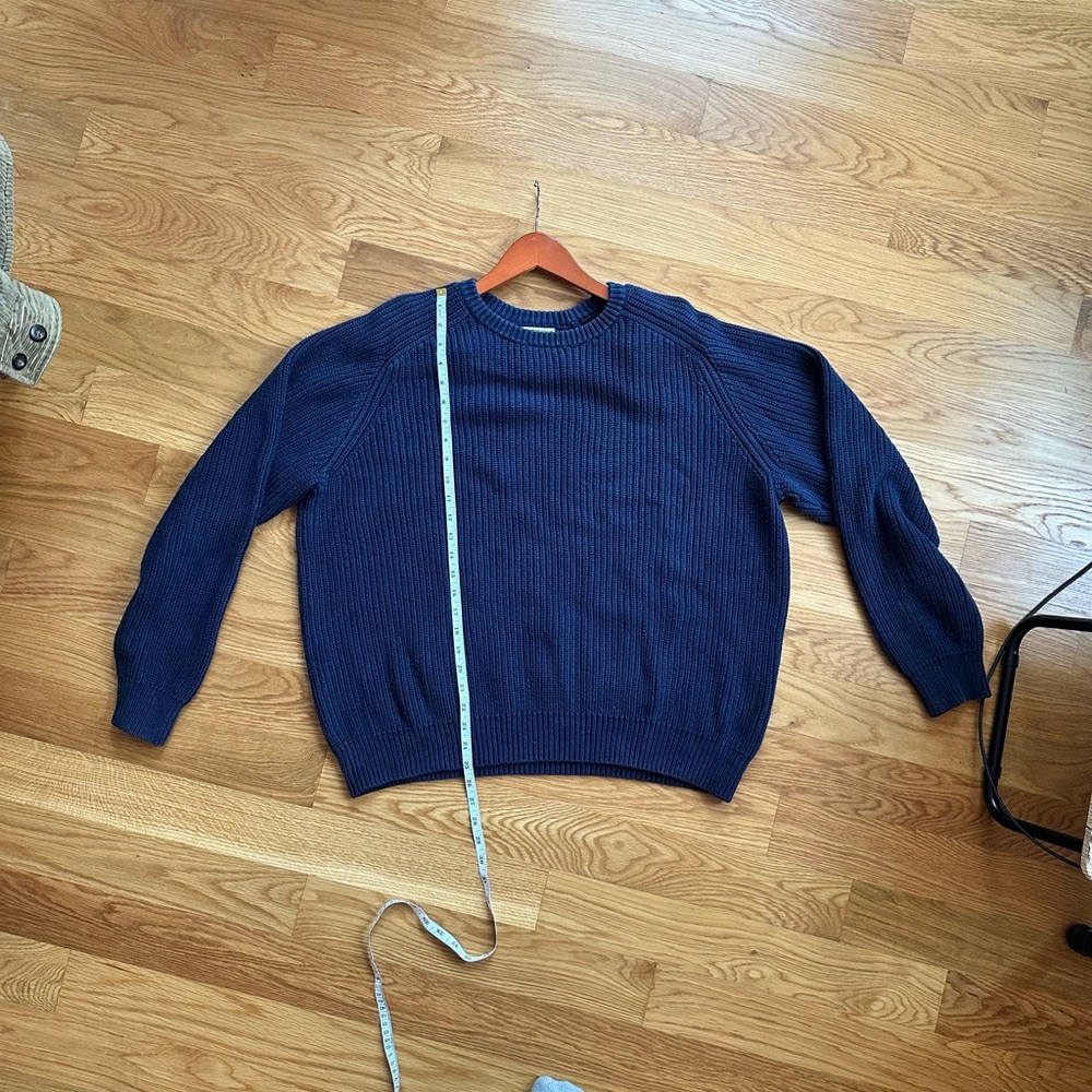 Vintage oversized navy blue LL Bean Sweater